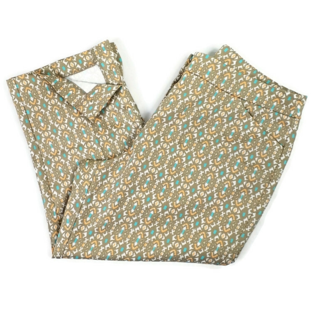 Ruby Road Multicolor Print Cropped Casual Flat Fr… - image 5